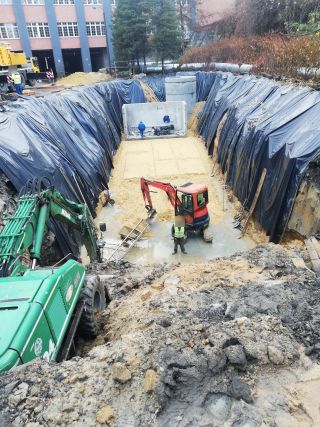 Zabrze Kanalizacja  montaż Zbiorników retencyjnych